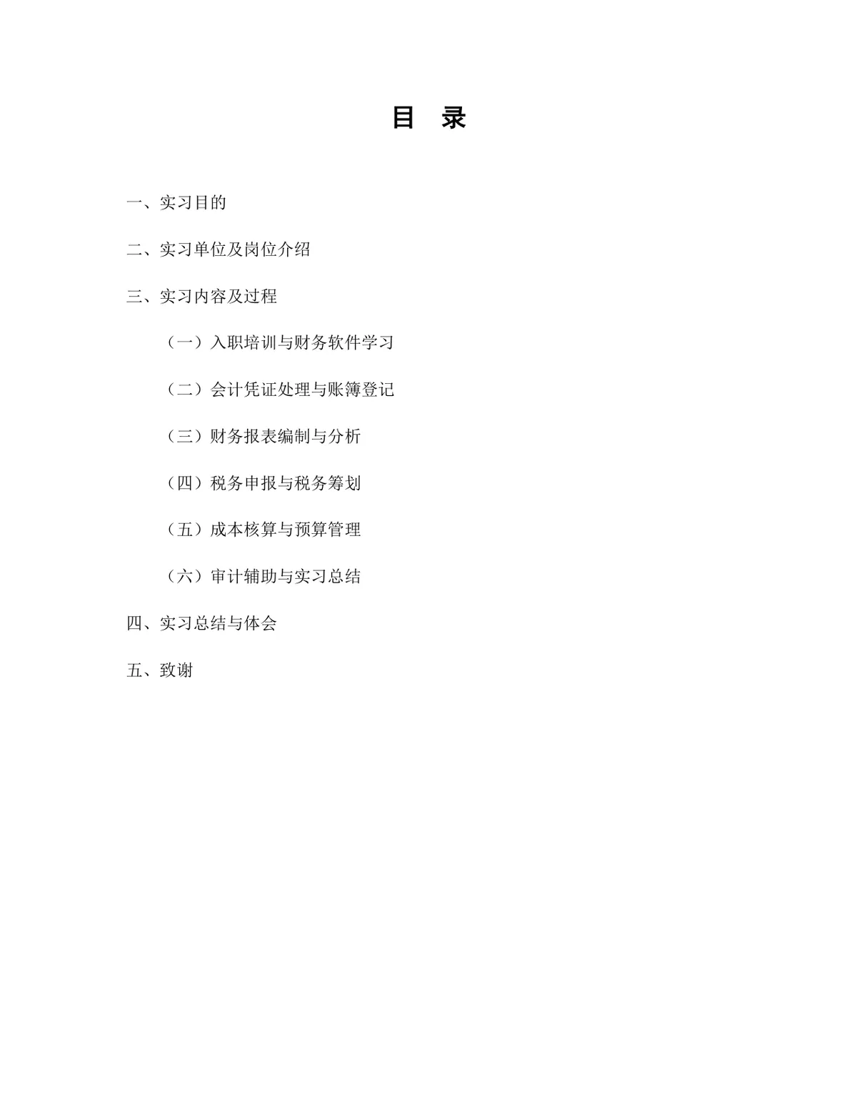 会计学专业财务分析实习生岗位实习报告Word文档模板 - 第2页