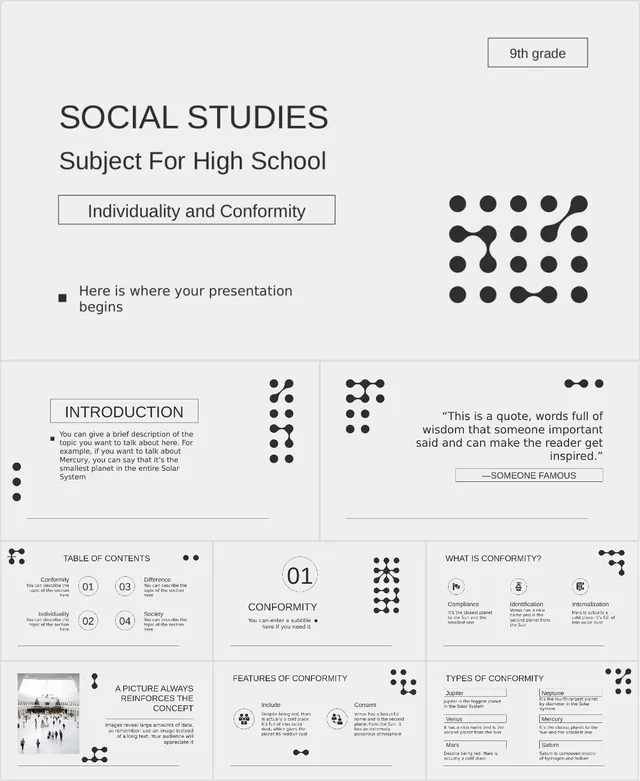 高中社会研究学科教学课件PPT - 封面预览