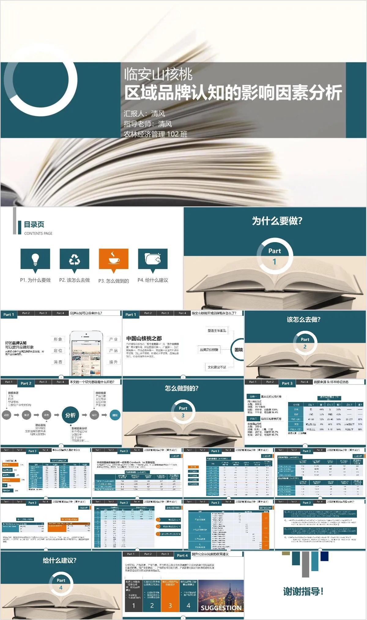 临安山核桃区域品牌认知影响因素分析 - 模板内页详情长图