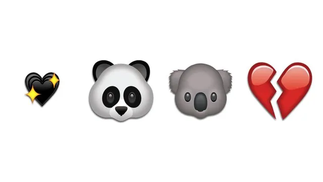 卡通可爱emoji表情免抠贴纸素材 含动物爱心食物等多种元素图片 - 封面预览