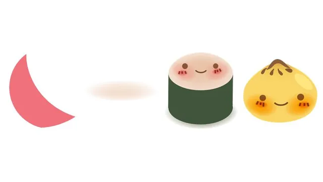 可爱拟人日式美食餐点免抠贴纸素材图片 - 封面预览