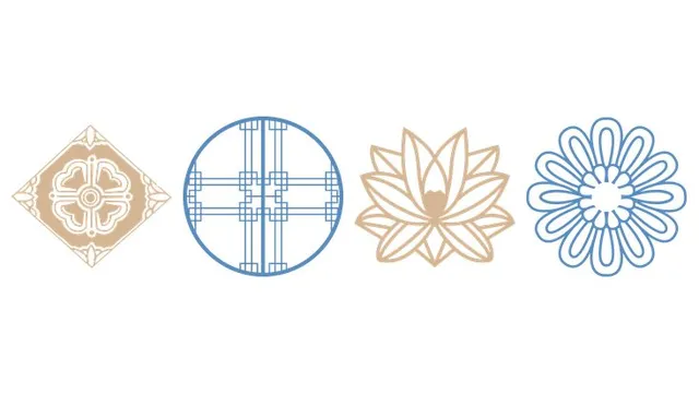 国风传统中式纹样免抠贴纸素材 适用于装饰设计文创制作的高清图案图片 - 封面预览