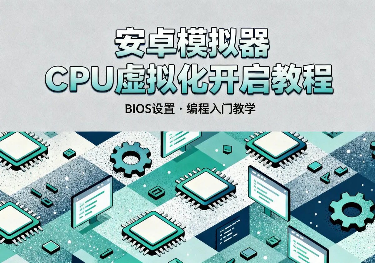 安卓模拟器CPU虚拟化开启教程